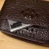 Crocodile leather men's dual-use crossbody bag horizontal men's multi grid multi-layer business bag